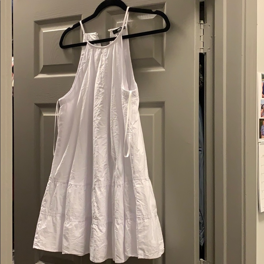White tiered summer dress